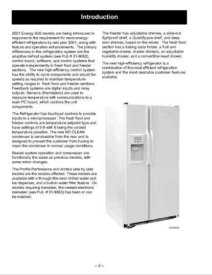 GE PROFILE冰箱说明书英文版（上）